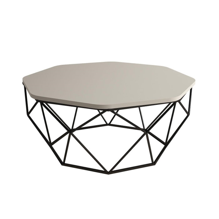 Hanah Home Diamond Mesa de Centro Crema Hanah Home Diamond Mesa de Centro Crema